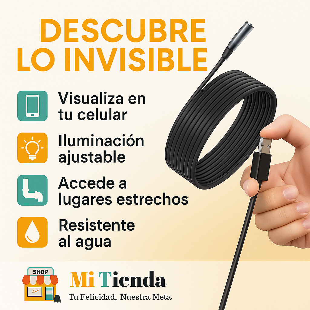 OFERTA 2X1: Cámara Endoscópica Ultrafina y Resistente al Agua