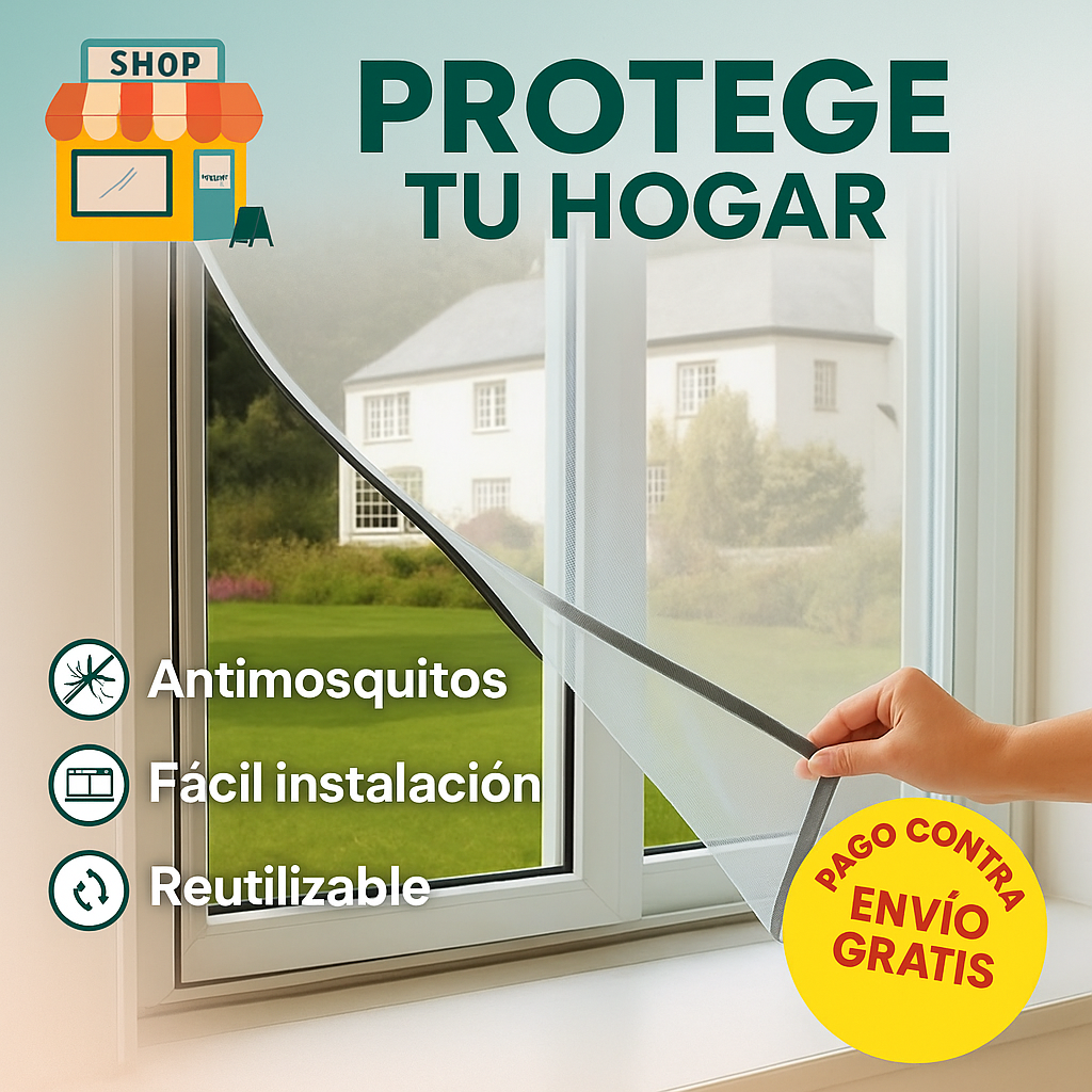 Malla Antimosquito con Iman 2x1
