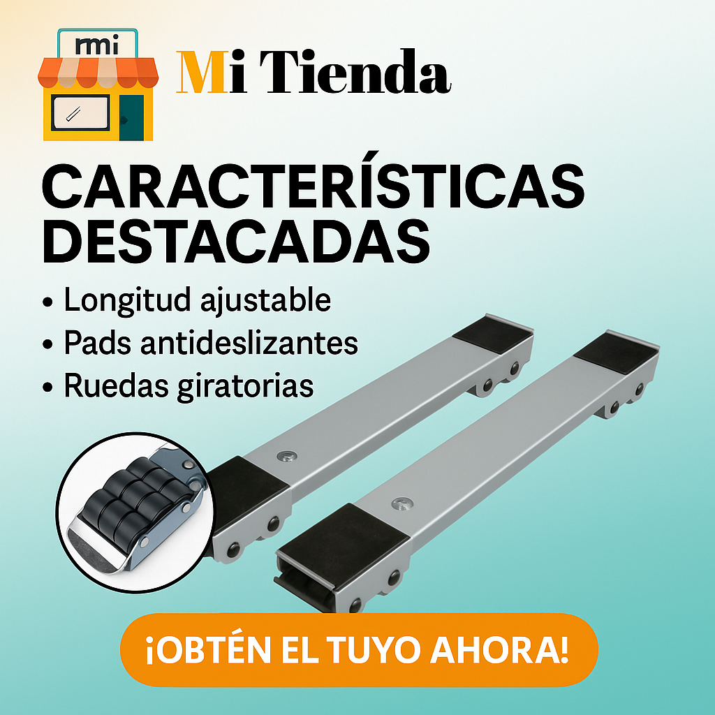 DeslizaFácil 360 "Base de Electrodomestico Ajustable"