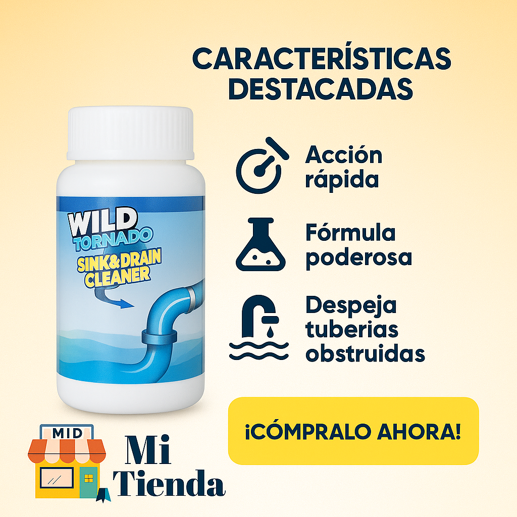 COMPRA 1 Y LLEVA 2 Cyclone Clean – Limpieza ciclónica, caños despejados en segundos.