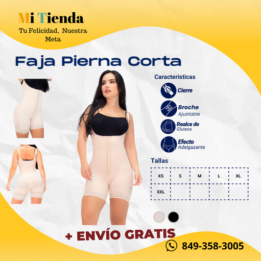 FAJA COMPLETA CINTURA DE AVISTA, REALZA GLUTEOS Y BUSTOS