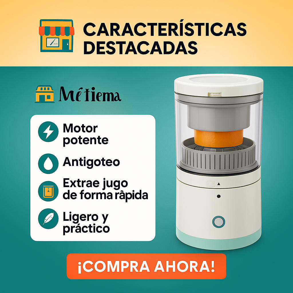 JuicePro Go™   EXPRIMIDOR ELECTRICO PORTÁTIL