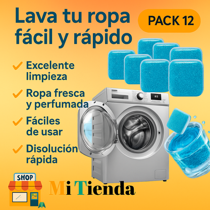 Tabletas Mágicas Lavadoras - Pack de 12