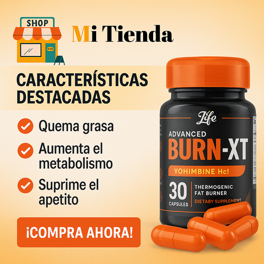 BURB XT ADELGAZANTE NATURAL 30 CAPSULAS 🎁 RECIBE TU REGALO DE EBOOK NUTRICIÓN🎁 PARA QUEMAR GRASA