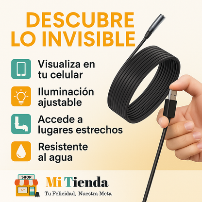 OFERTA 2X1: Cámara Endoscópica Ultrafina y Resistente al Agua