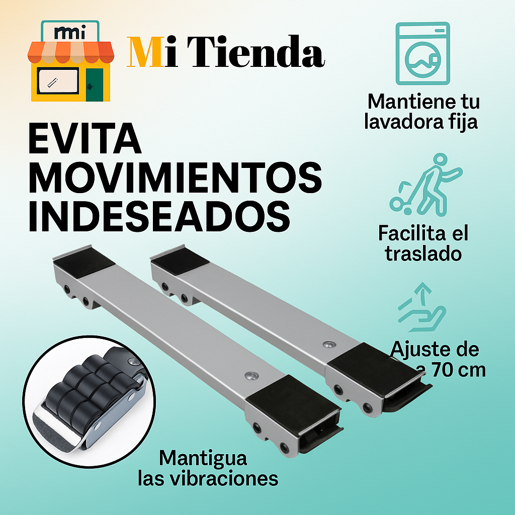 DeslizaFácil 360 "Base de Electrodomestico Ajustable"