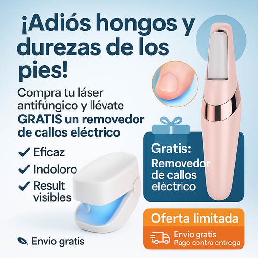 CuraLáser RD  "Laser para Hongos" y Te Llevas Nuestro "Removedor de callos"