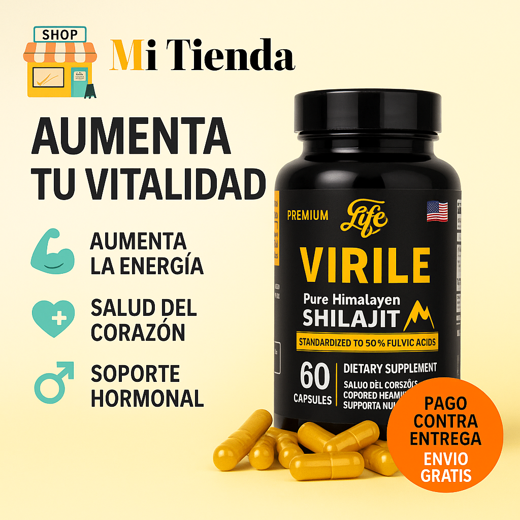SHILAJIT VIRILE - 60 CAPSULAS 20% DE DESCUENTO