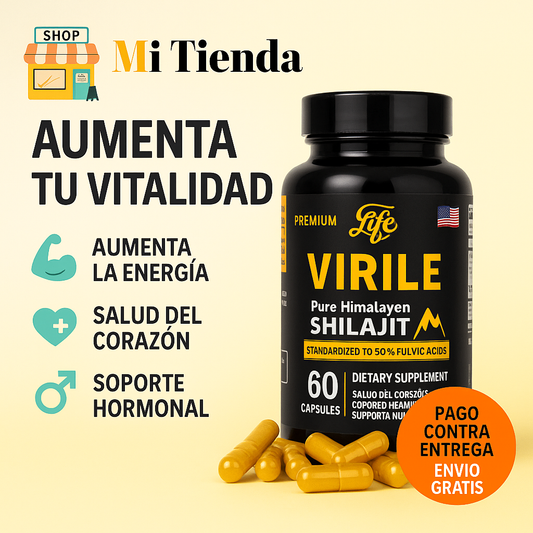 SHILAJIT VIRILE - 60 CAPSULAS 20% DE DESCUENTO