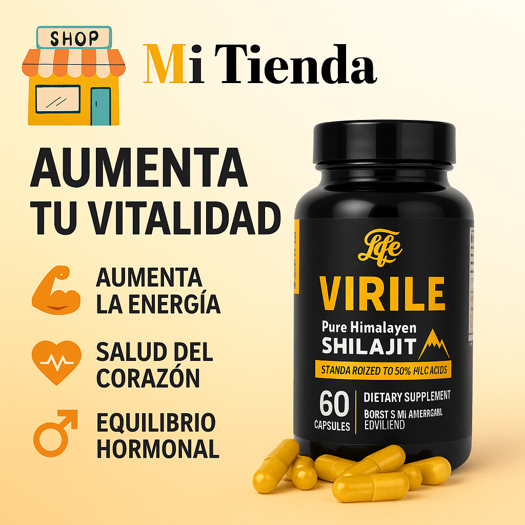 SHILAJIT VIRILE - 60 CAPSULAS 20% DE DESCUENTO