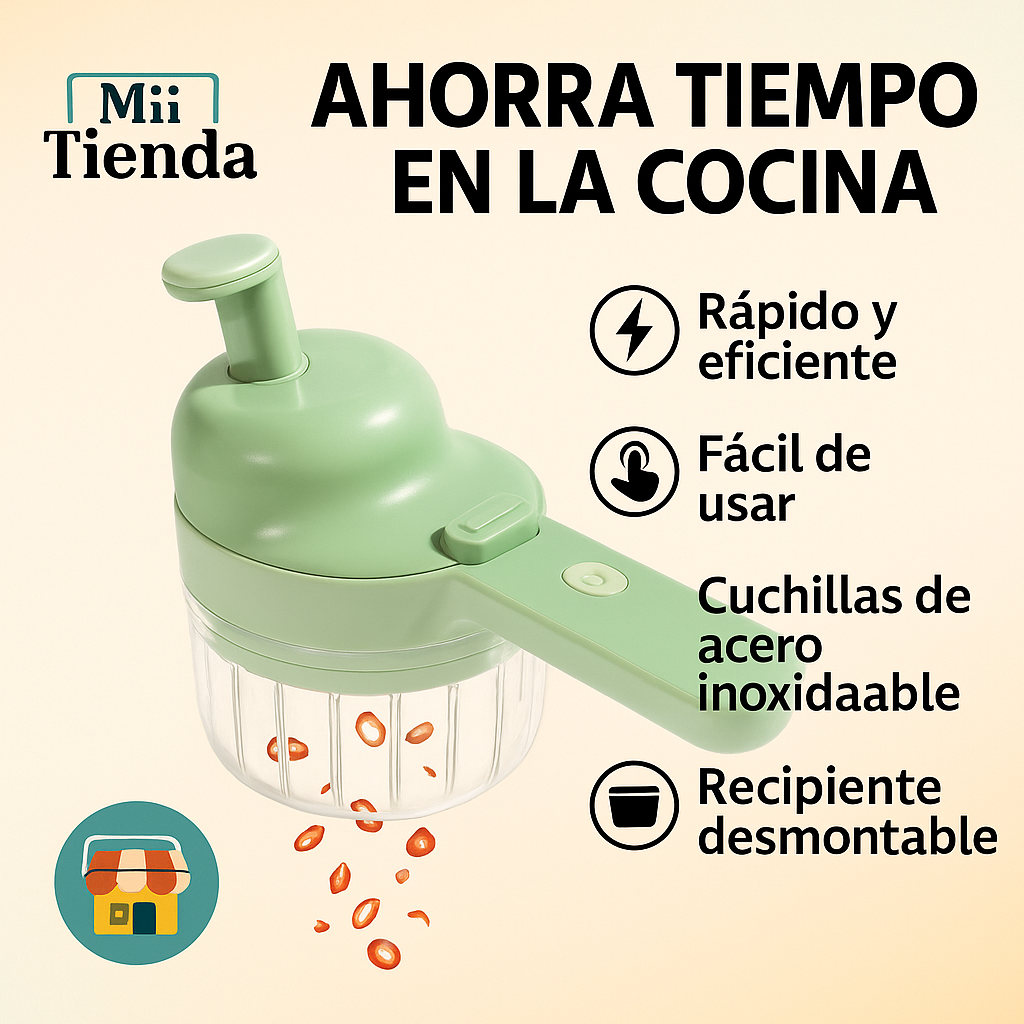CORTADOR DE VERDURAS ELÉCTRICO  MULTIFUNCIONA