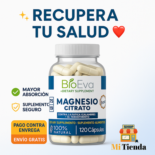 🌿 Magnesio Citrato | Vitalidad y Bienestar Total ❤️